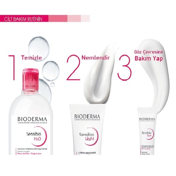 Bioderma Sensibio H2O Yüz ve Makyaj Temizleme Suyu 500 ML