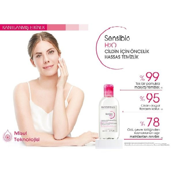 Bioderma Sensibio H2O Yüz ve Makyaj Temizleme Suyu 500 ML