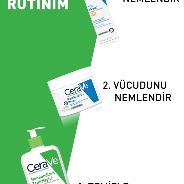 CeraVe Nemlendiren Temizleyici Seramid&Hyalüronik Asit Kuru & Normal Ciltler Yüz Vücut 473ml