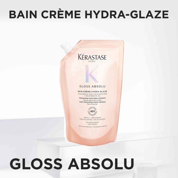 Kerastase Gloss Absolu Bain Creme Elektriklenmeye Eğilimli Saçlar için Parlaklık Veren Refill Şampuan 500 ML